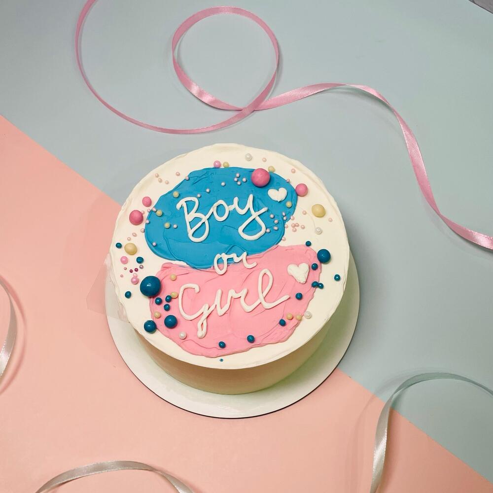 Бенто-торт Гендер пати с сюрпризом внутри