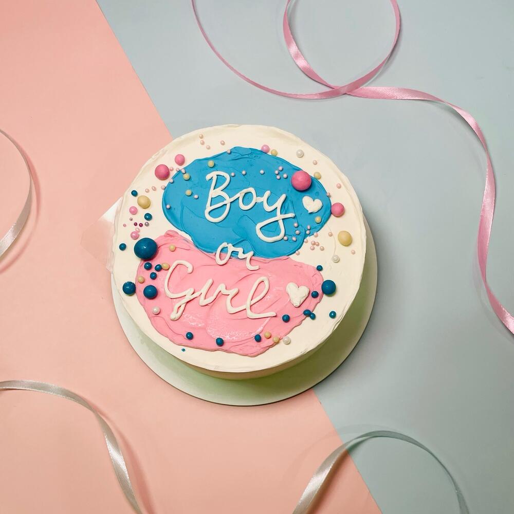 Бенто-торт Гендер пати с сюрпризом внутри