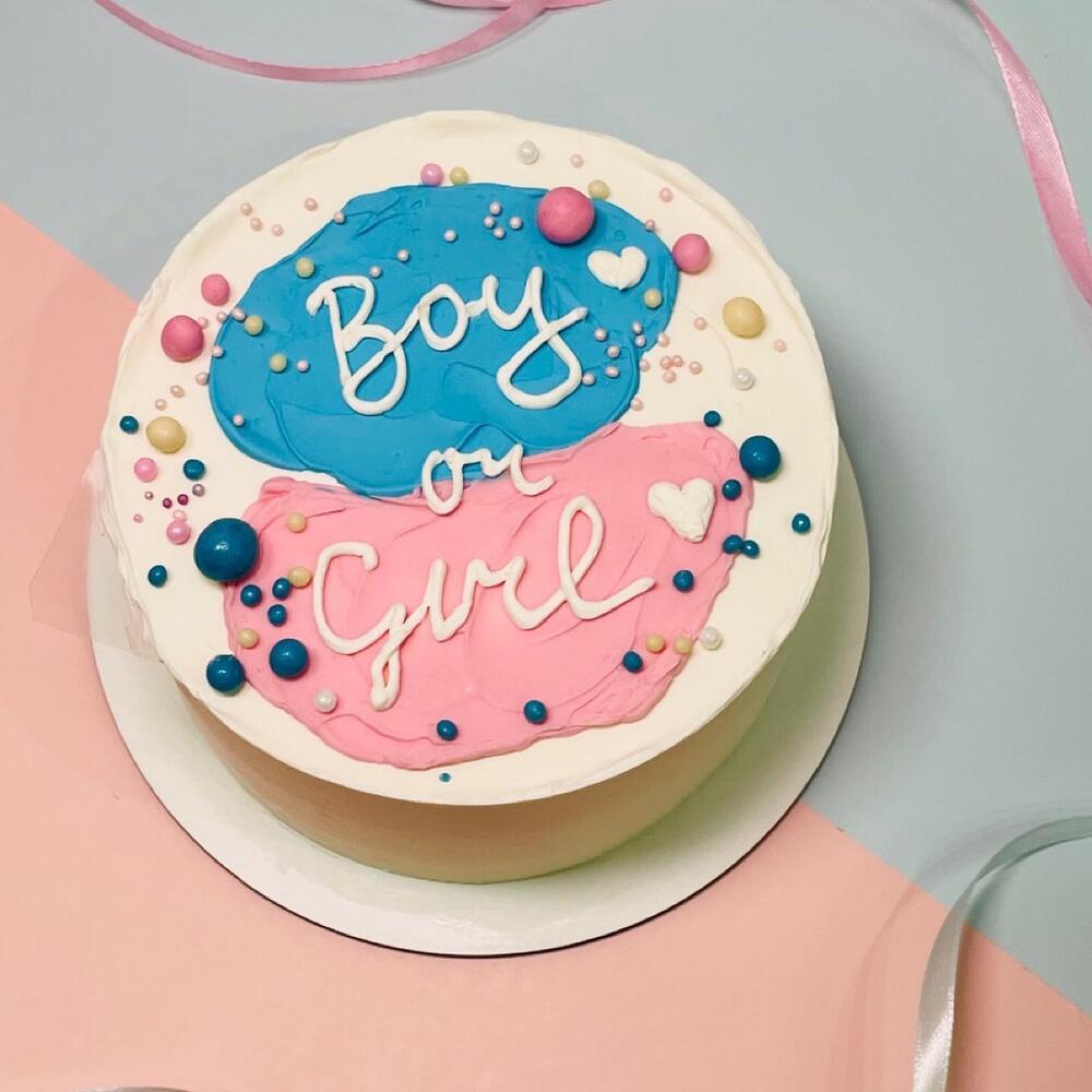 Бенто-торт Гендер пати с сюрпризом внутри