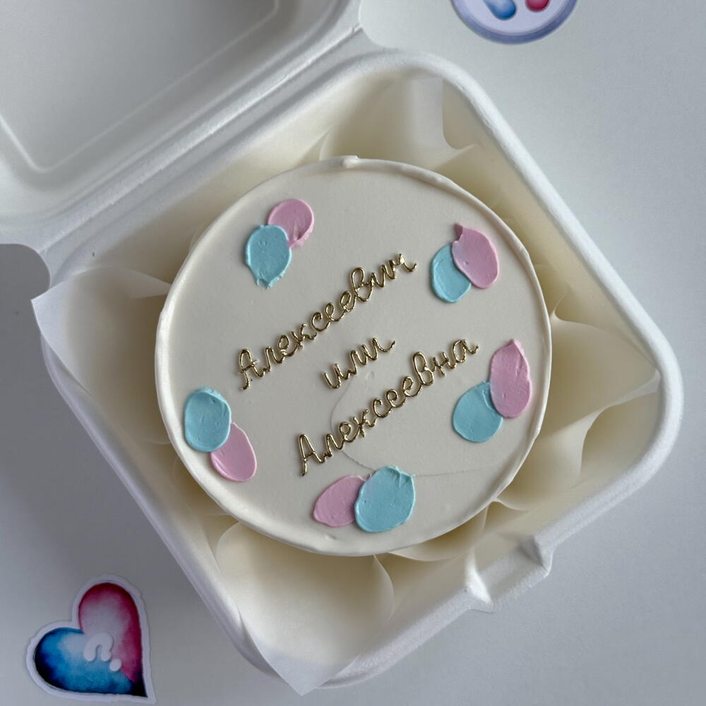 Бенто торт Гендерный / бенто торт на определение пола