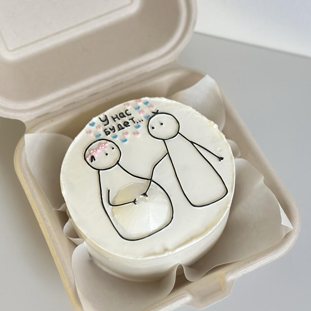 Бенто торт гендерный пол мальчик/девочка