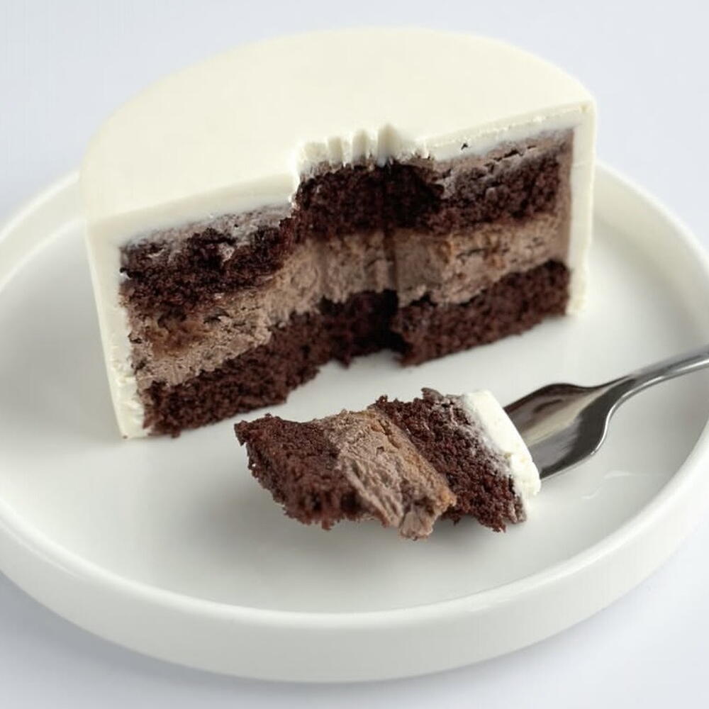 Бенто торт голубой с облаками