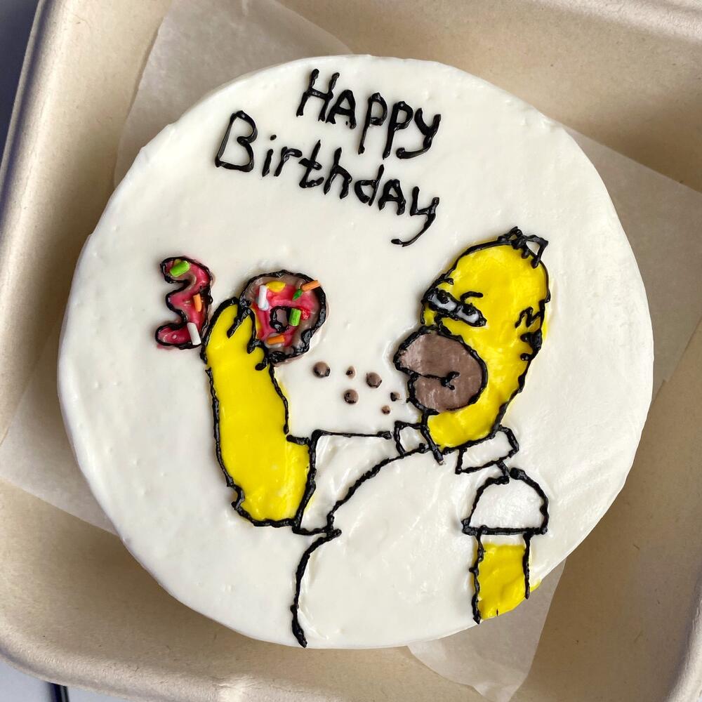 Бенто-торт Гомер