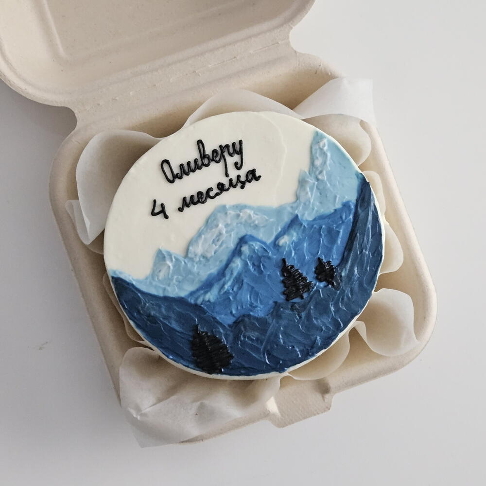 Бенто торт горы день рождения любой повод