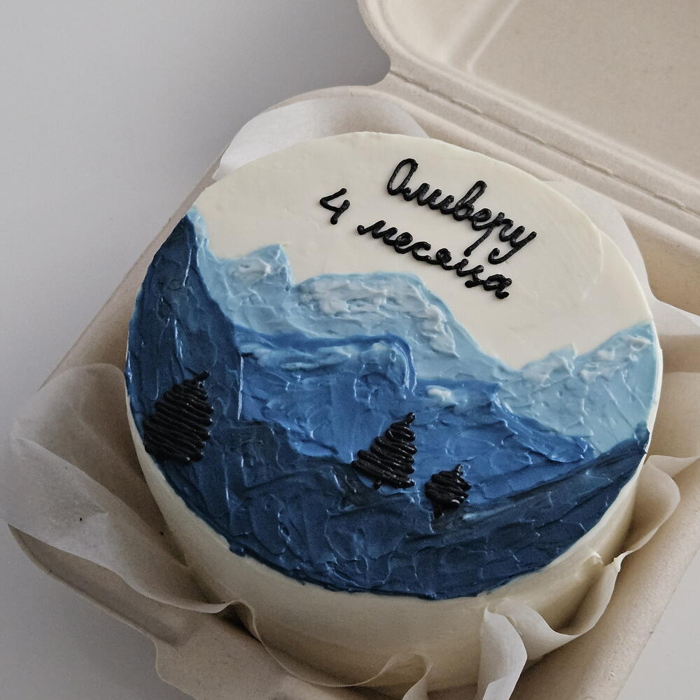 Бенто торт горы день рождения любой повод