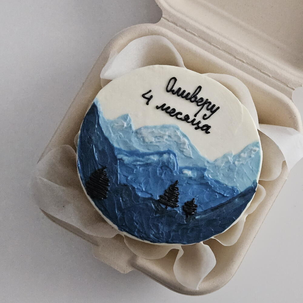 Бенто торт горы день рождения любой повод