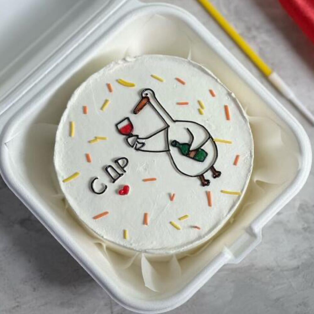 Бенто торт «Гусь» день рождения, подарок