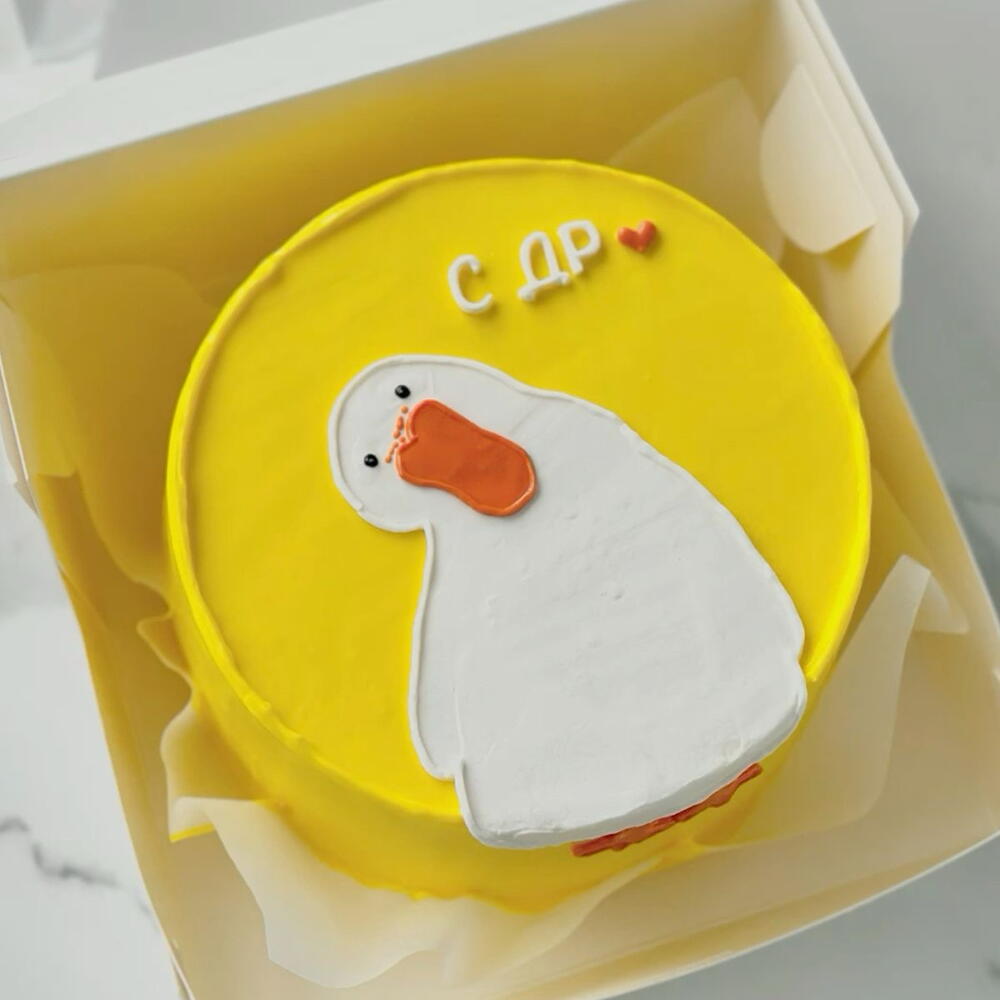 Бенто торт гусь на день рождения, коллегам , подруге , друзьям ,маме, папе, сестре