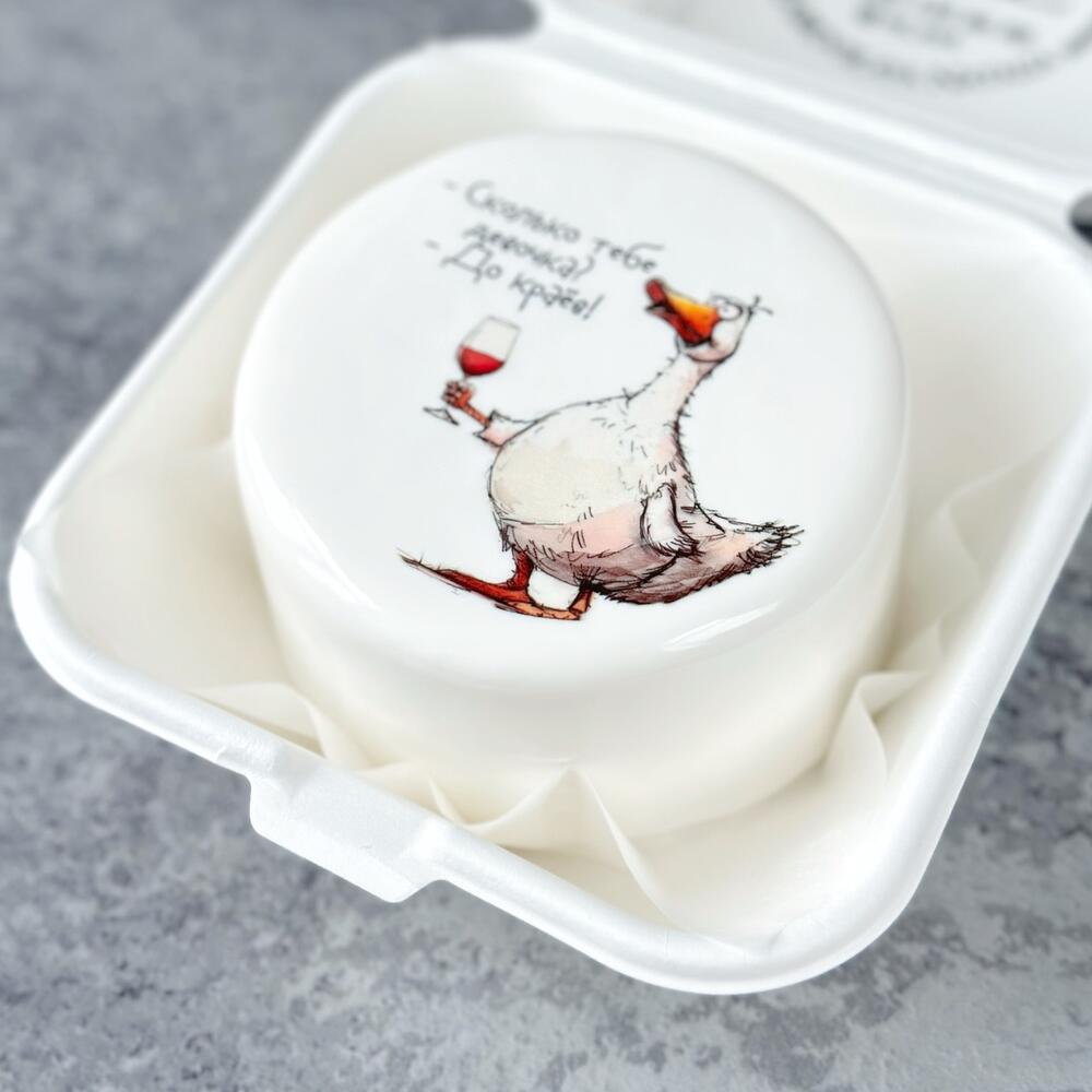 Бенто торт «Гусь» размер S