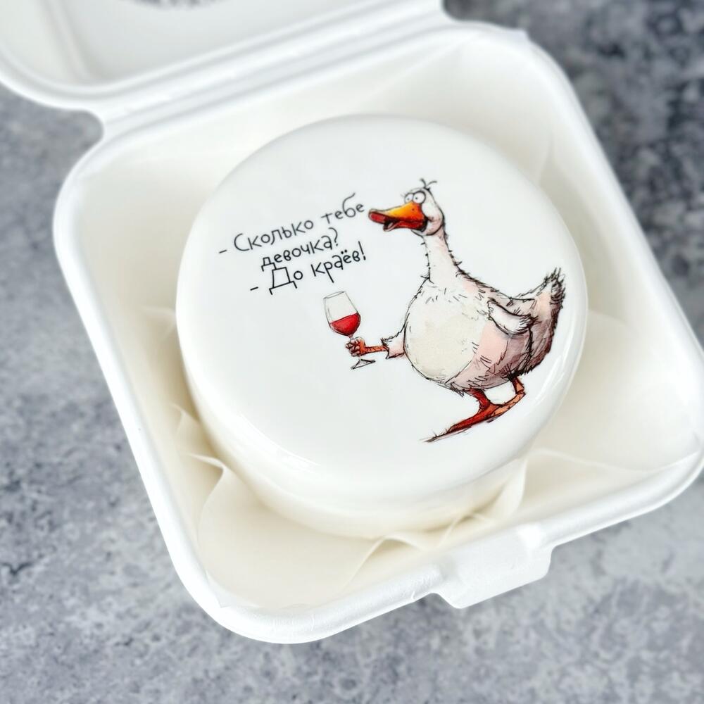 Бенто торт «Гусь» размер S