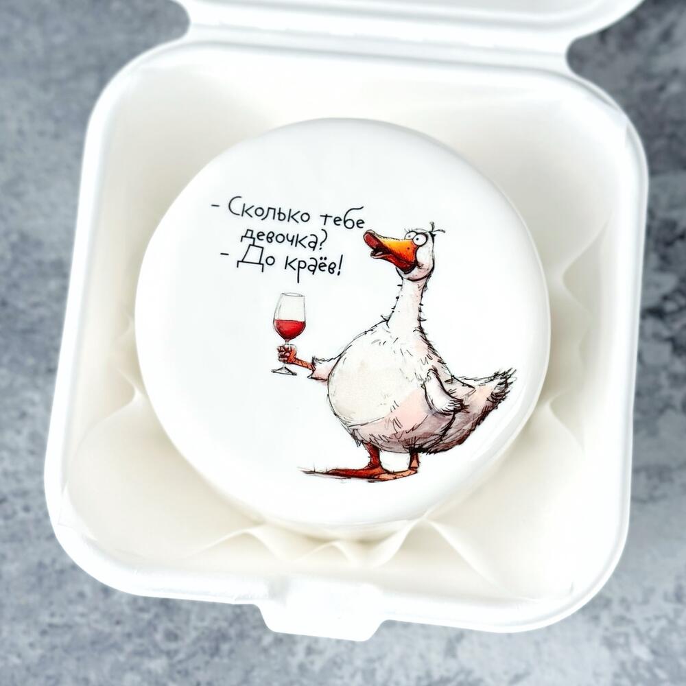 Бенто торт «Гусь» размер S