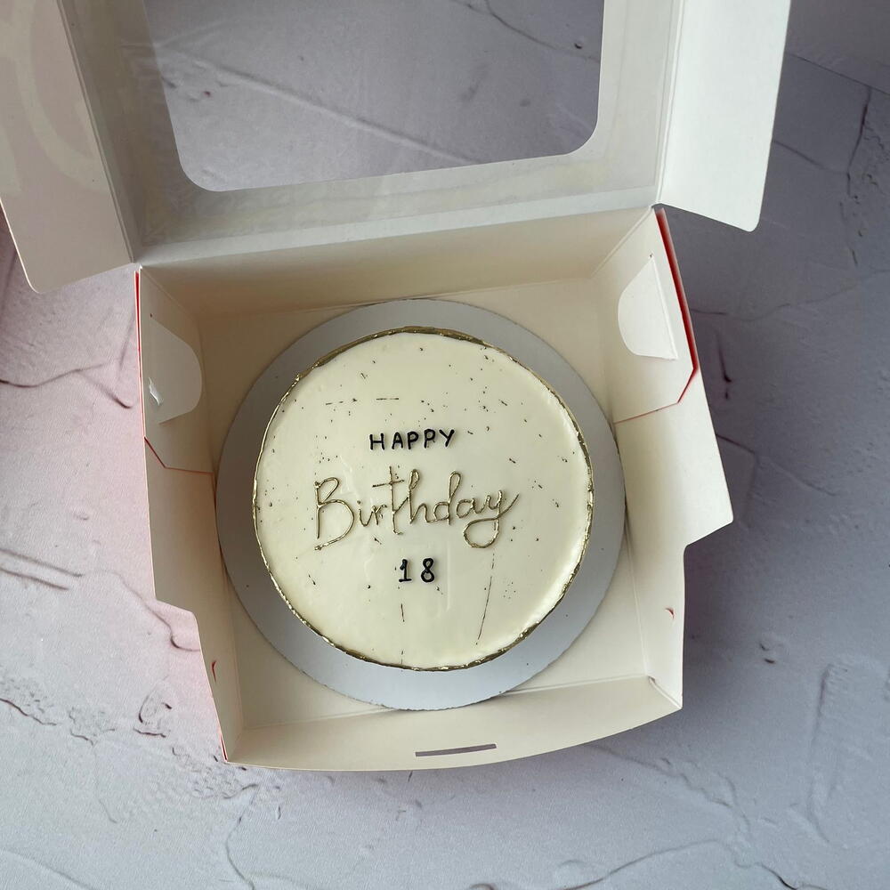 Бенто торт happy birthday 18