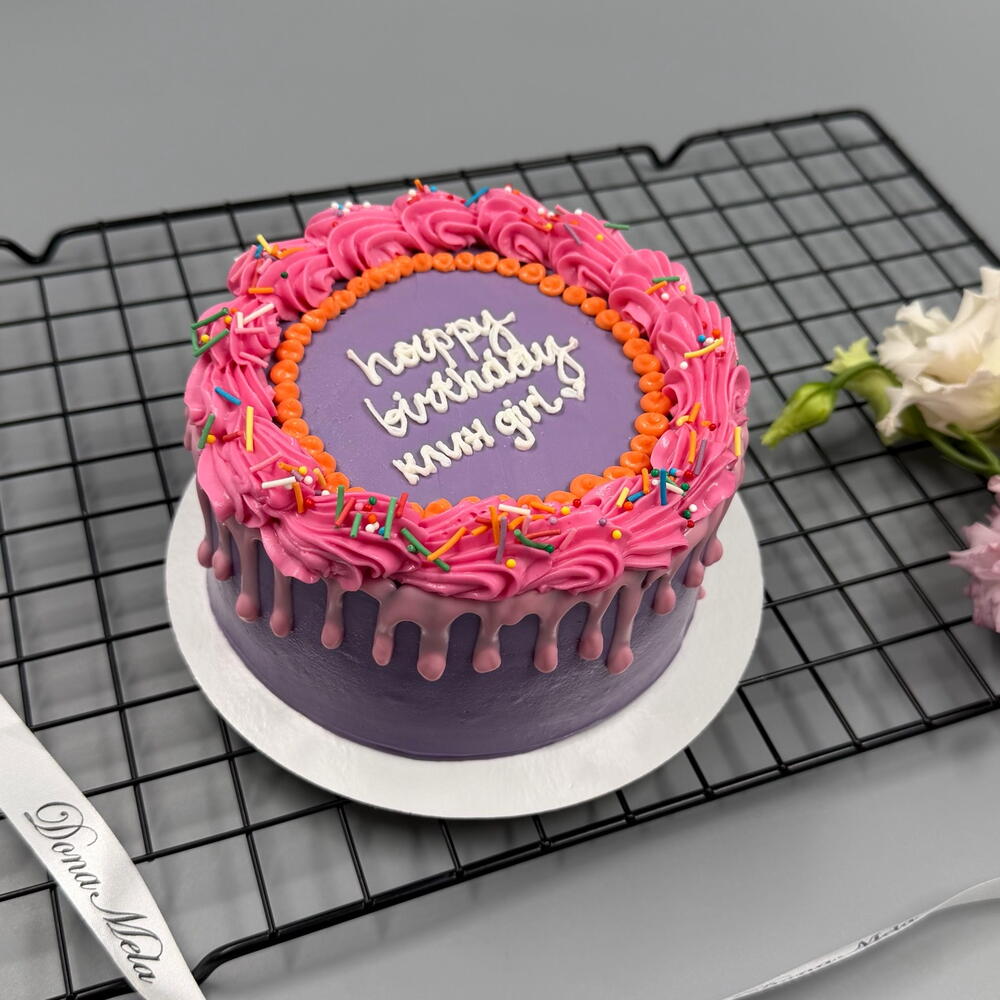 Бенто торт happy birthday клин girl