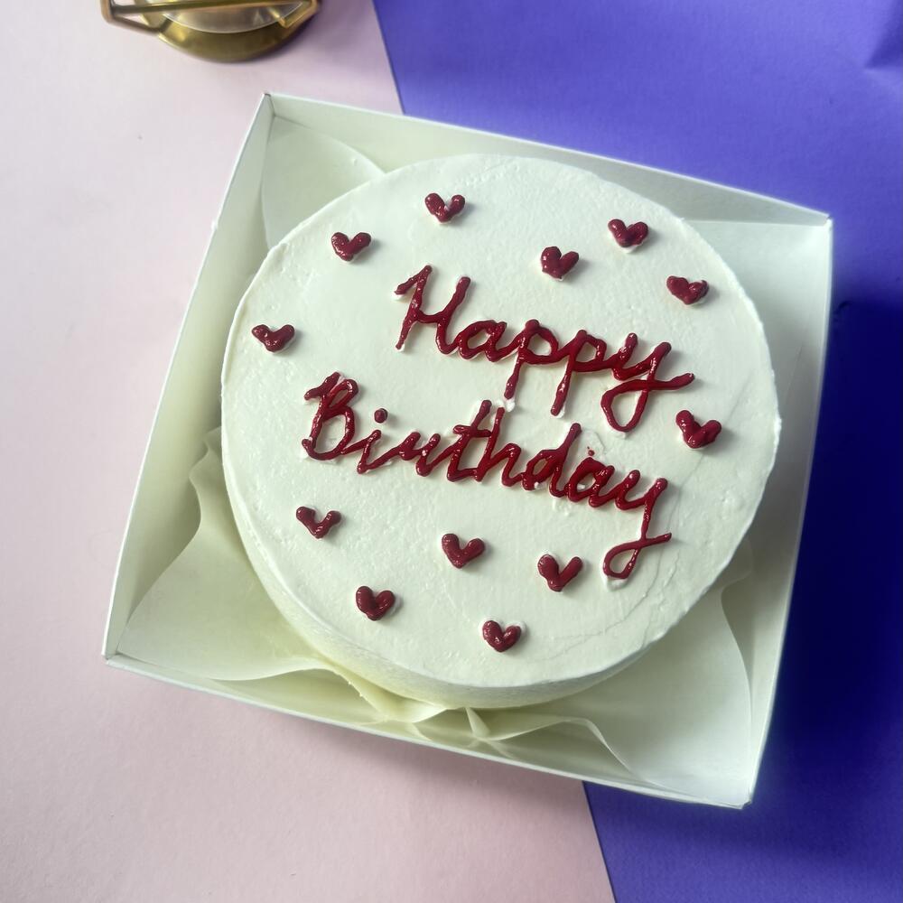 Бенто торт Happy Birthday на день рождения любимой девушки , подруге