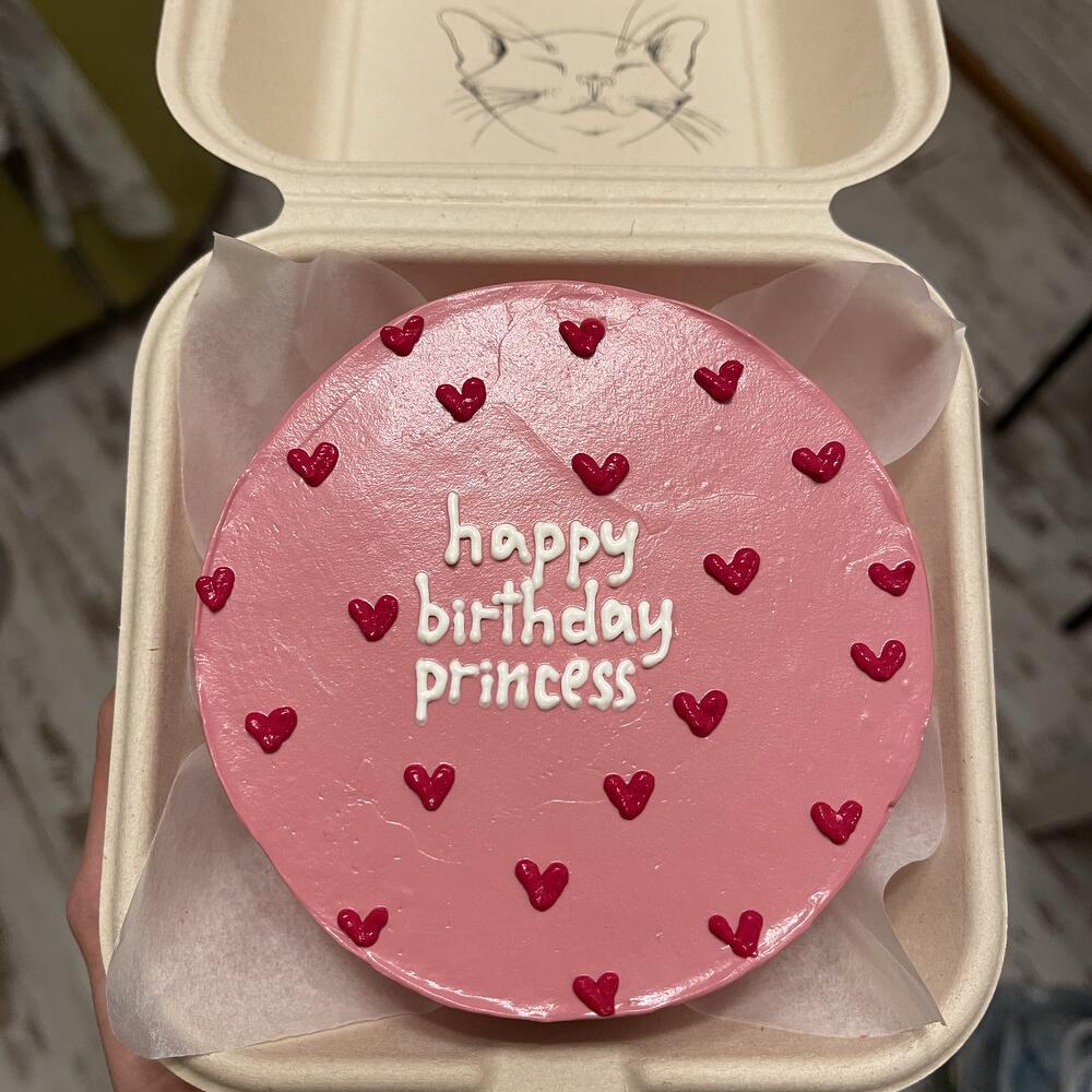 Бенто торт happy birthday ,princess