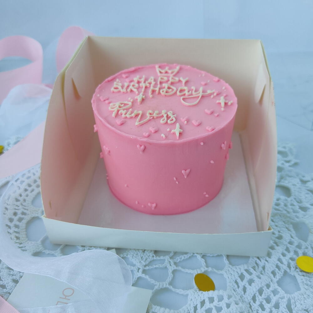 Бенто торт Happy Birthday, princess (с днём рождения, Принцесса) в подарок девушке, дочке