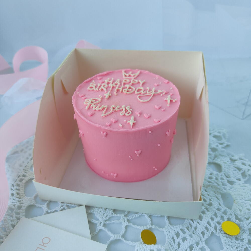 Бенто торт Happy Birthday, princess (с днём рождения, Принцесса) в подарок девушке, дочке
