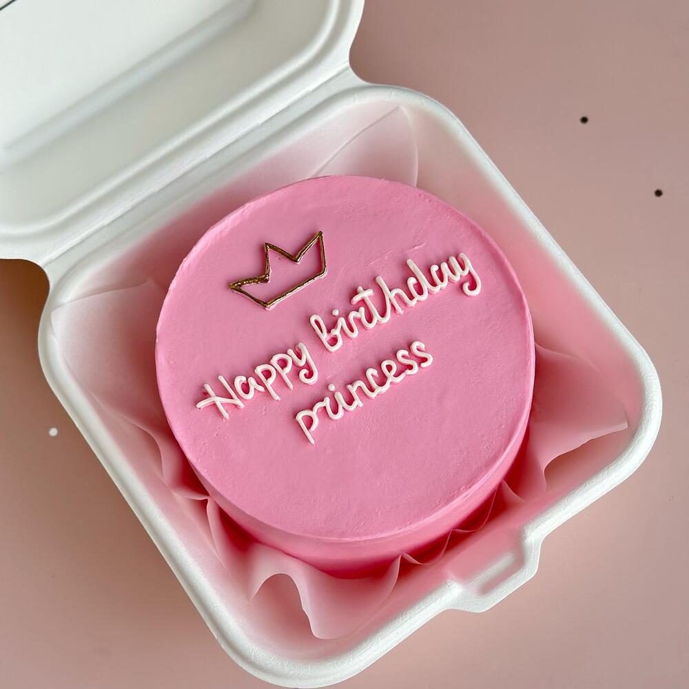 Бенто торт Happy birthday princess в подарок для девушки ,девочки ,подруге с днём рождения