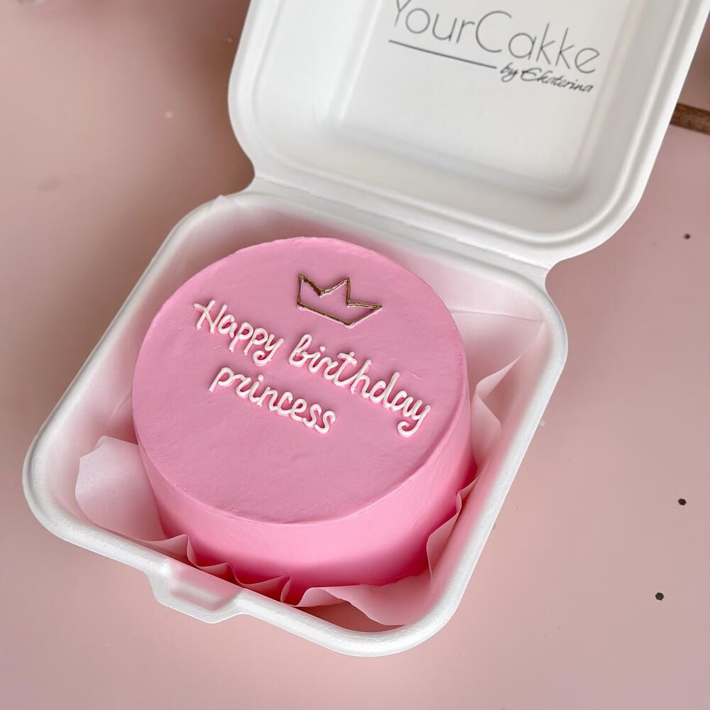 Бенто торт Happy birthday princess в подарок для девушки ,девочки ,подруге с днём рождения