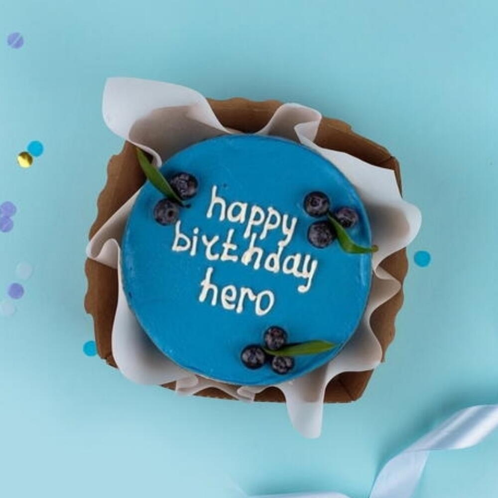 Бенто-торт Happy birthday с голубикой 350г