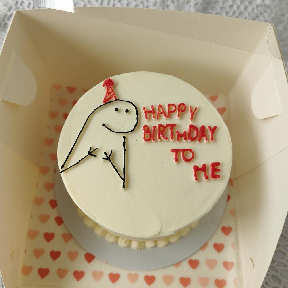 Бенто торт Happy Birthday to me С днём рождения меня