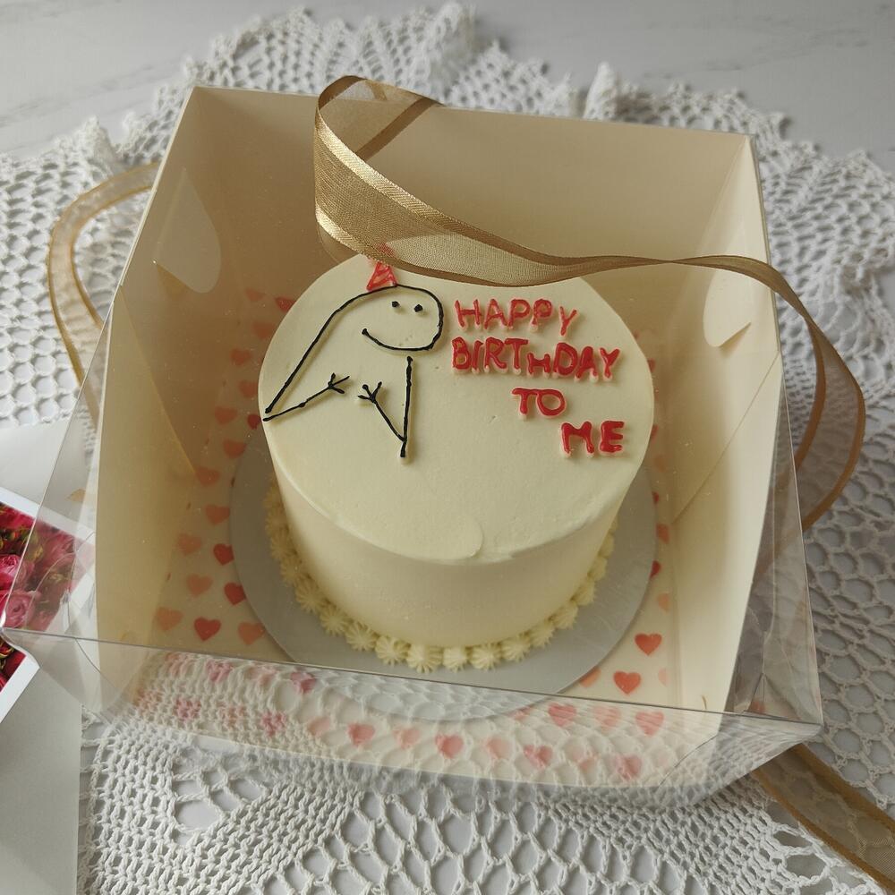 Бенто торт Happy Birthday to me С днём рождения меня