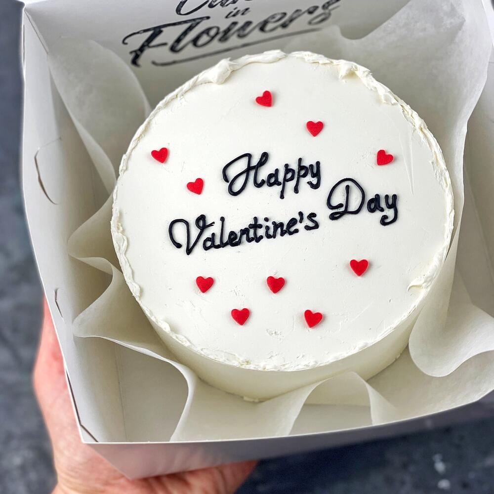 Бенто торт happy valentines