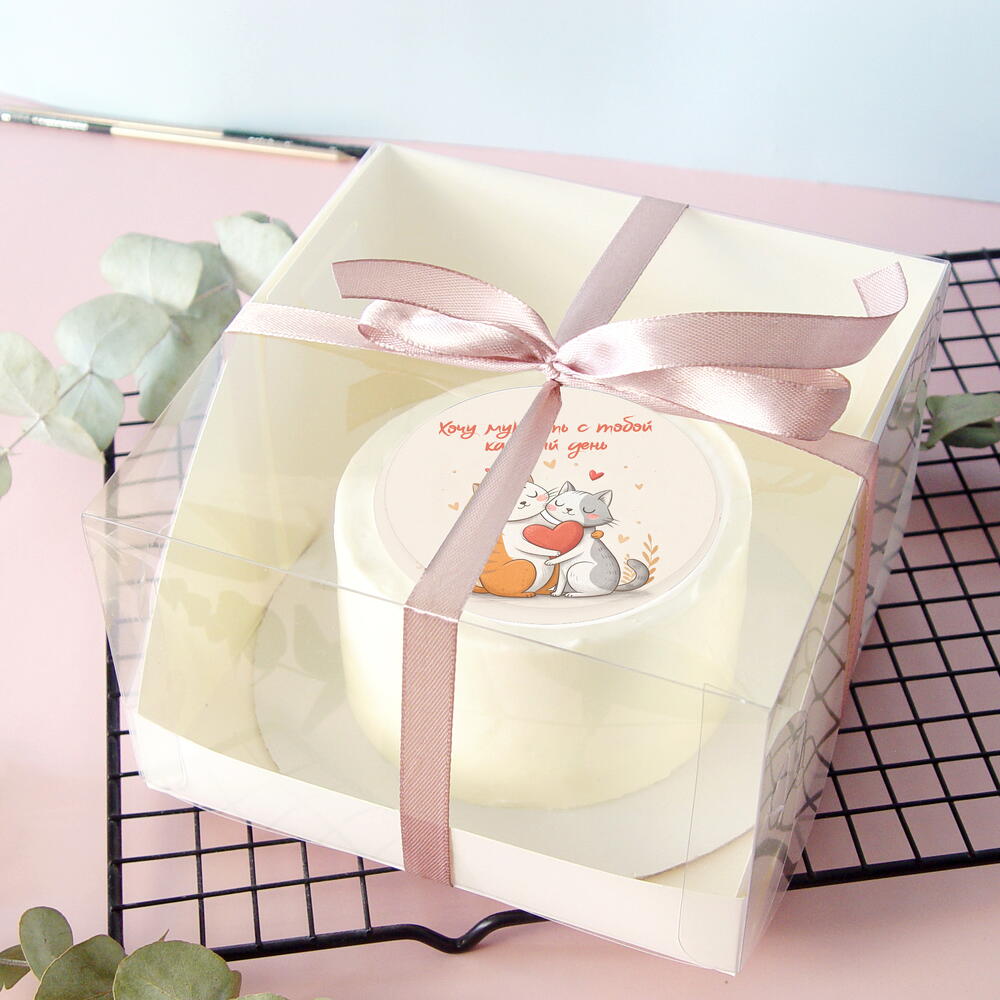 Бенто-торт Хочу мурчать с тобой каждый день