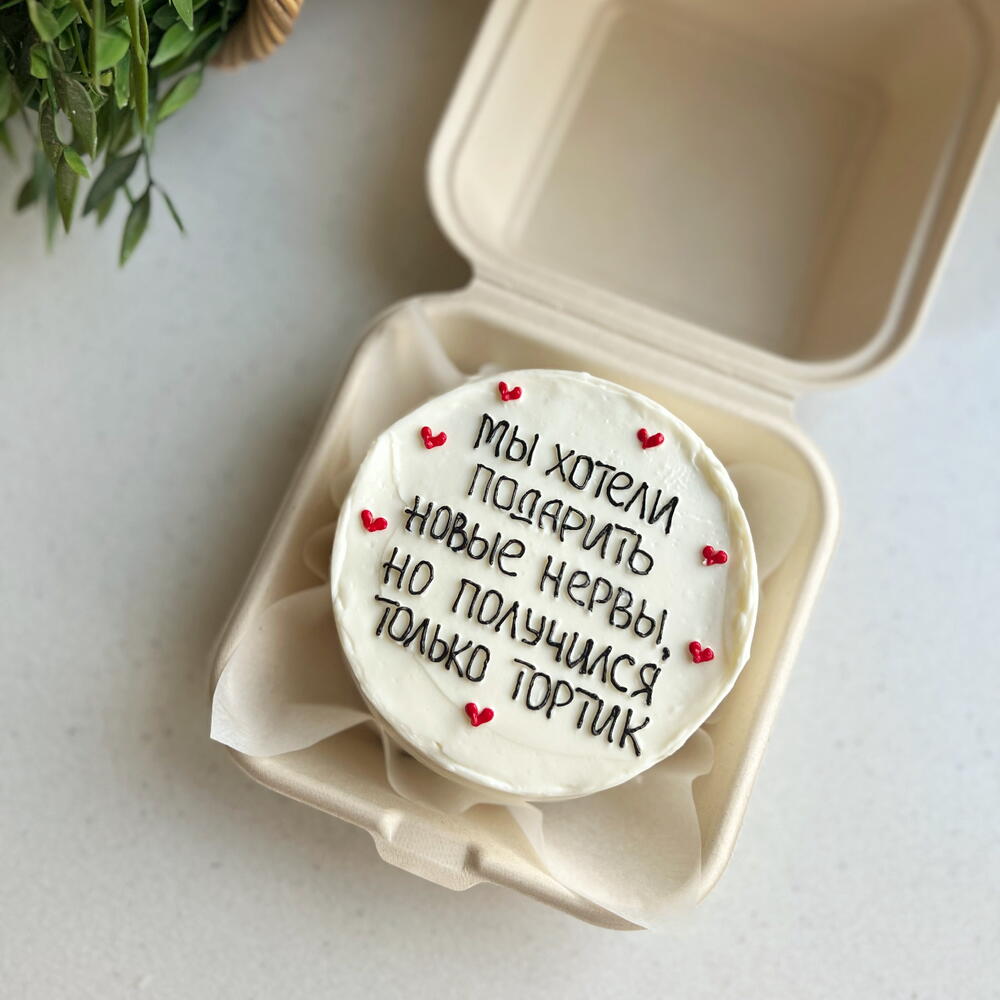 Бенто торт «хотели подарить новые нервы»
