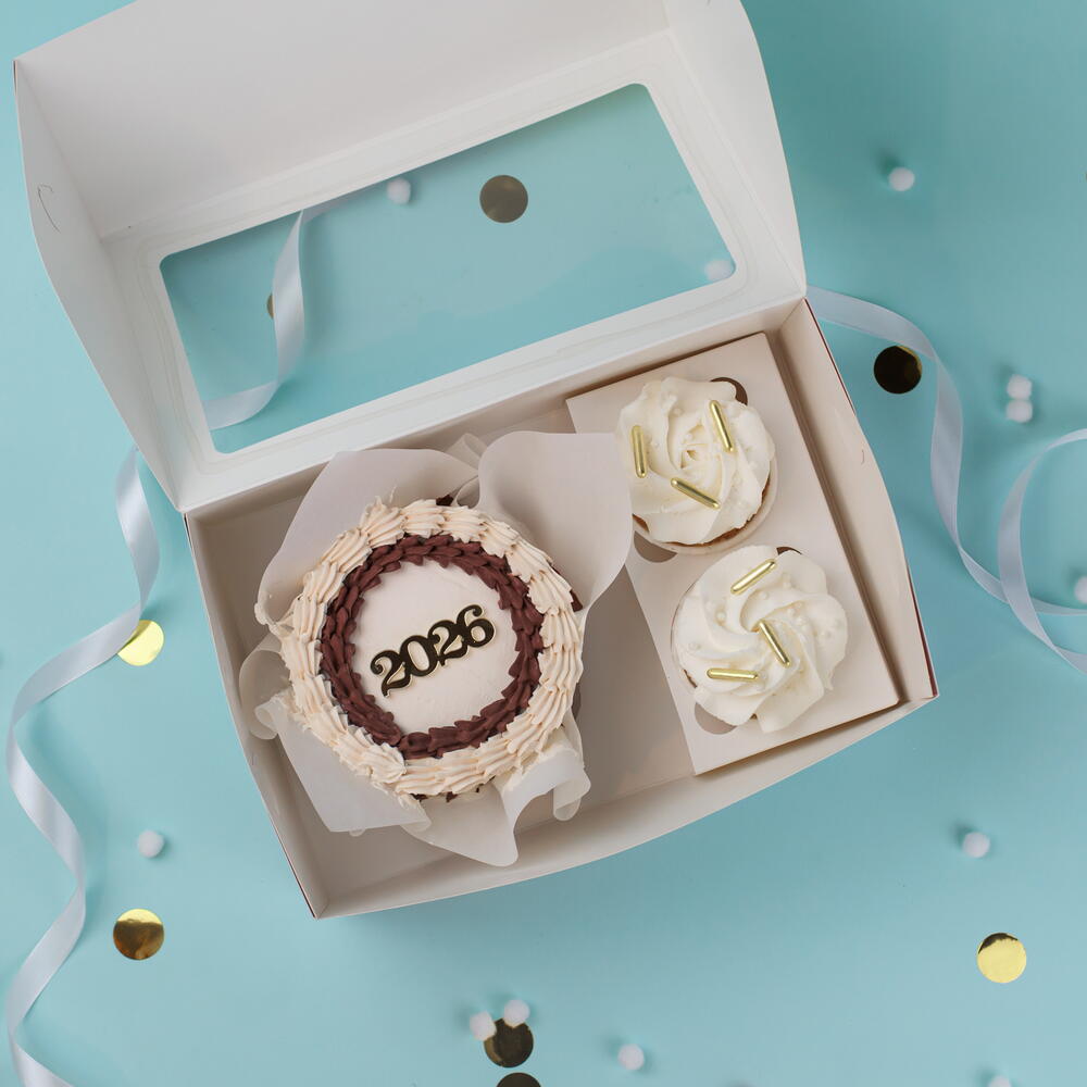 Бенто-торт и 2 капкейка 2026