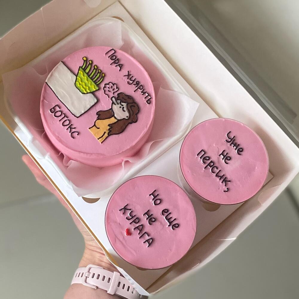 Бенто торт и 2 трайфла