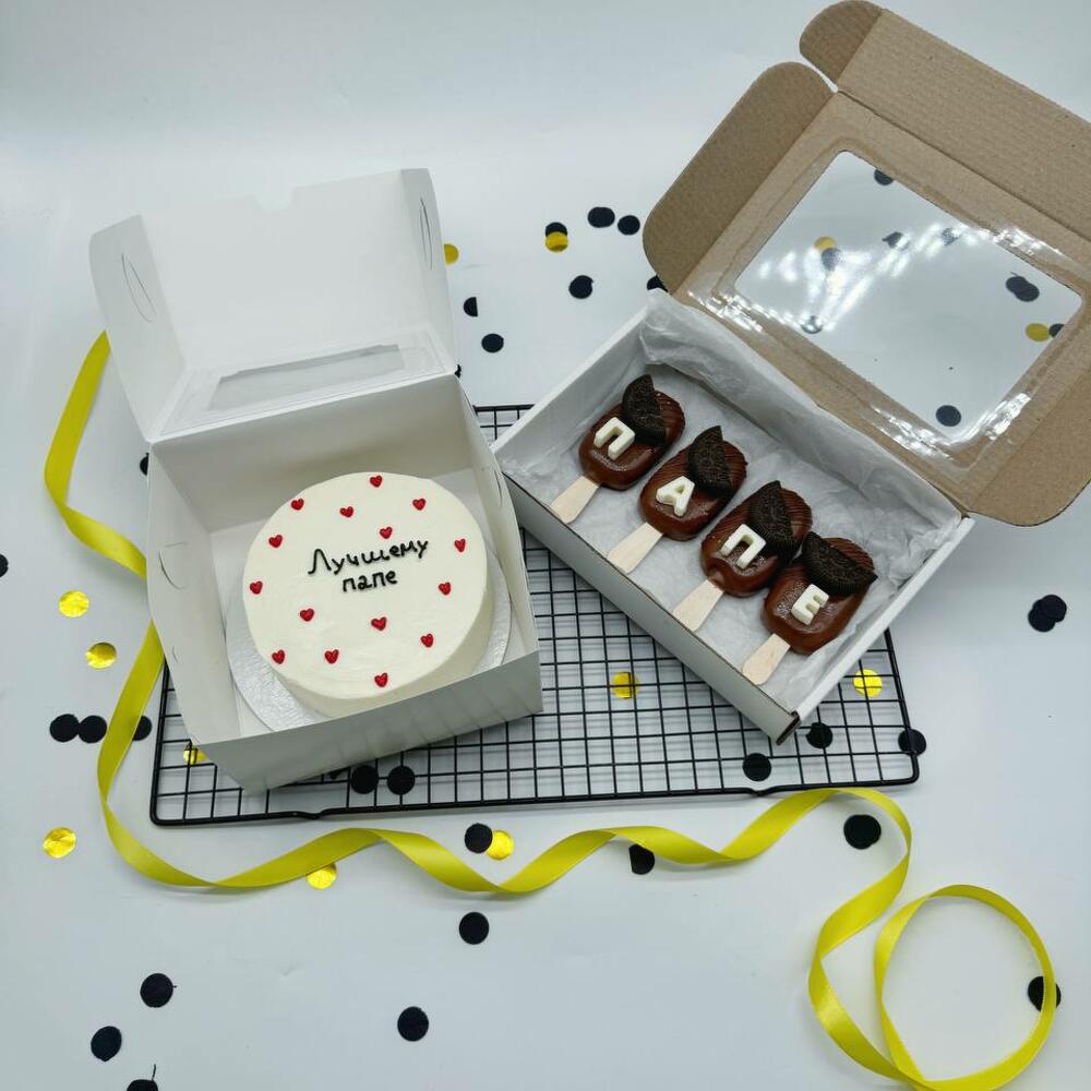 Бенто торт и Эскимо Картошка Папе на День Отца