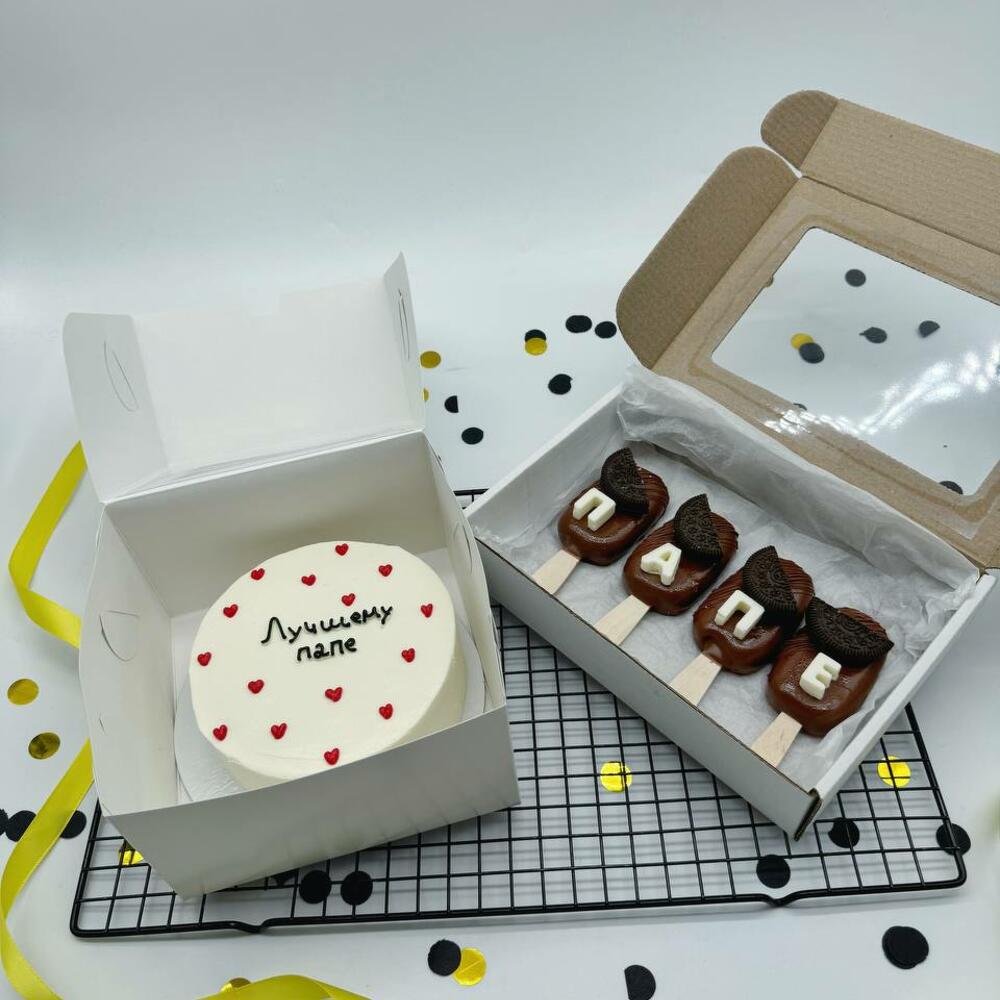 Бенто торт и Эскимо Картошка Папе на День Отца