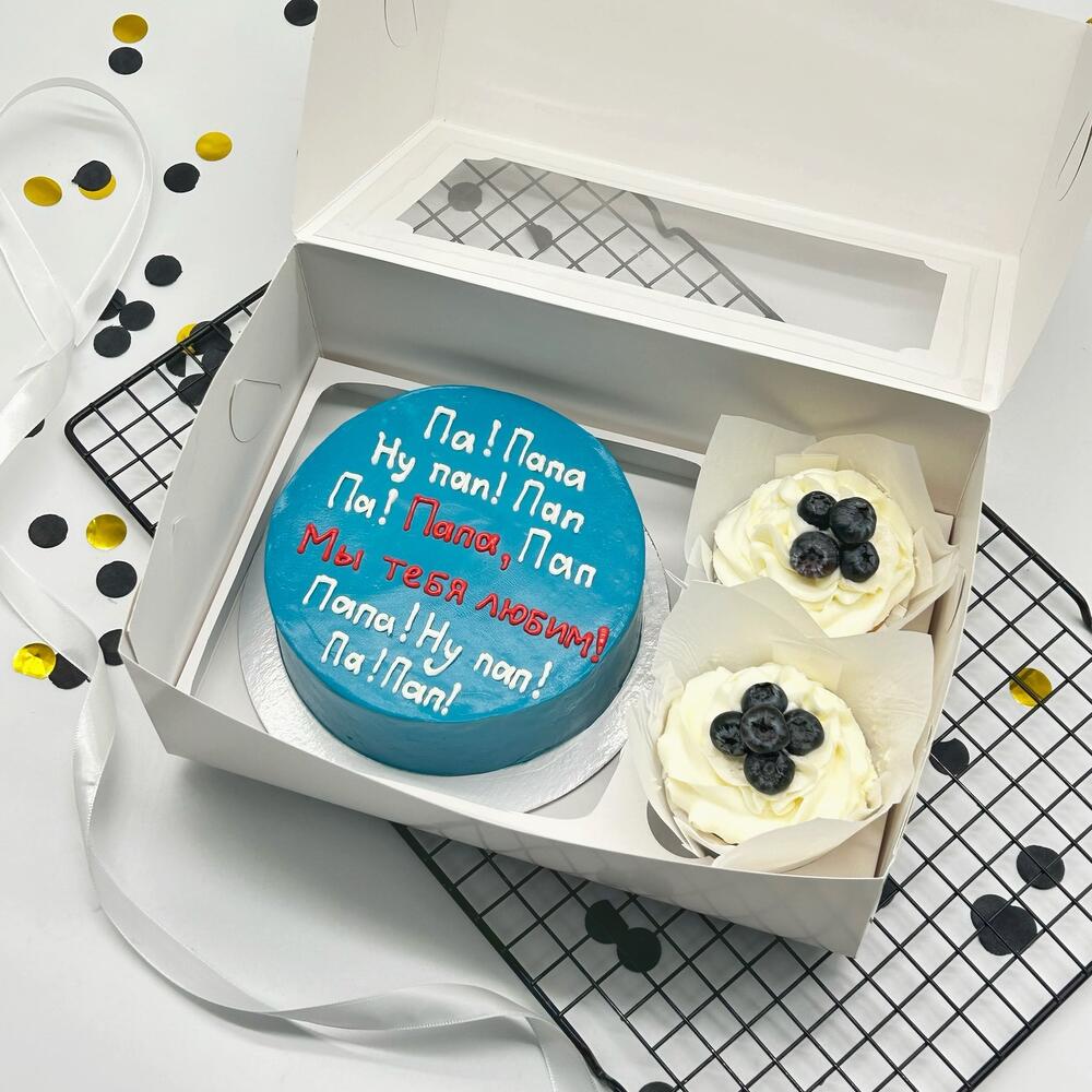 Бенто торт и капкейки любимому Папе на день отца