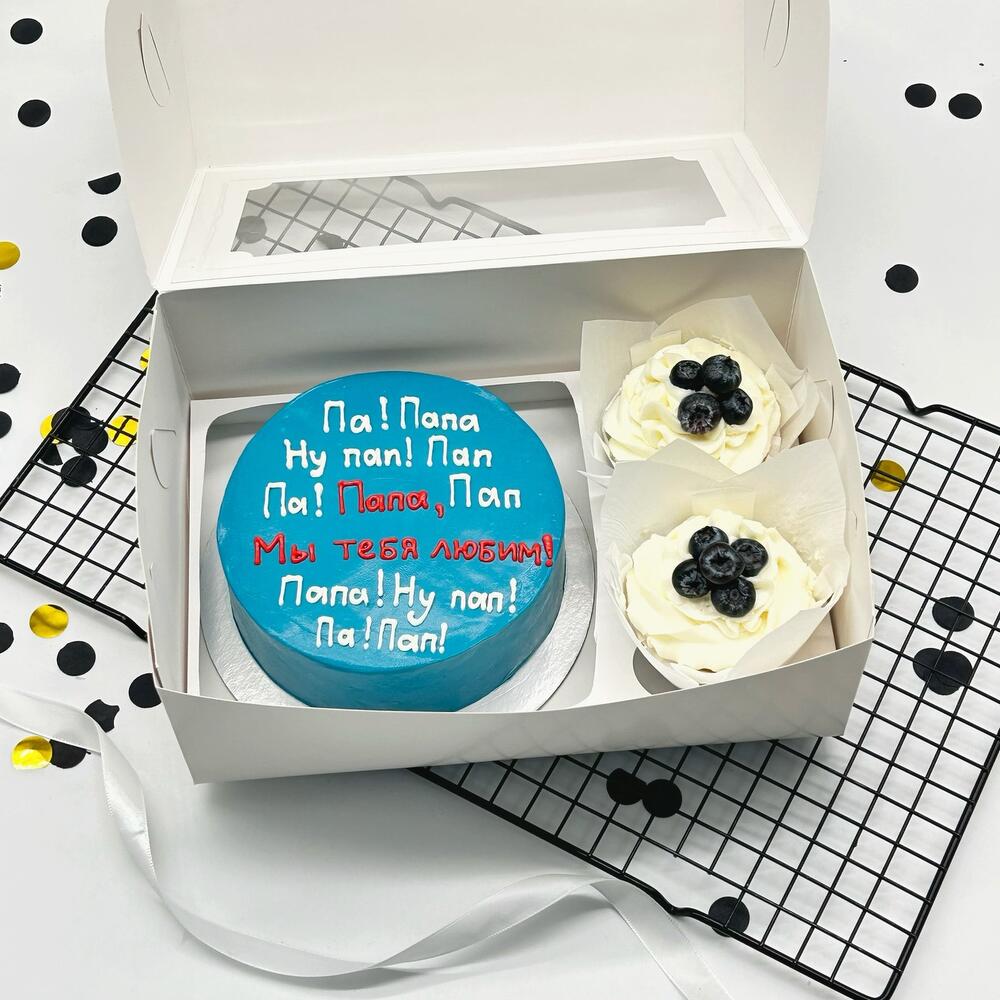 Бенто торт и капкейки любимому Папе на день отца