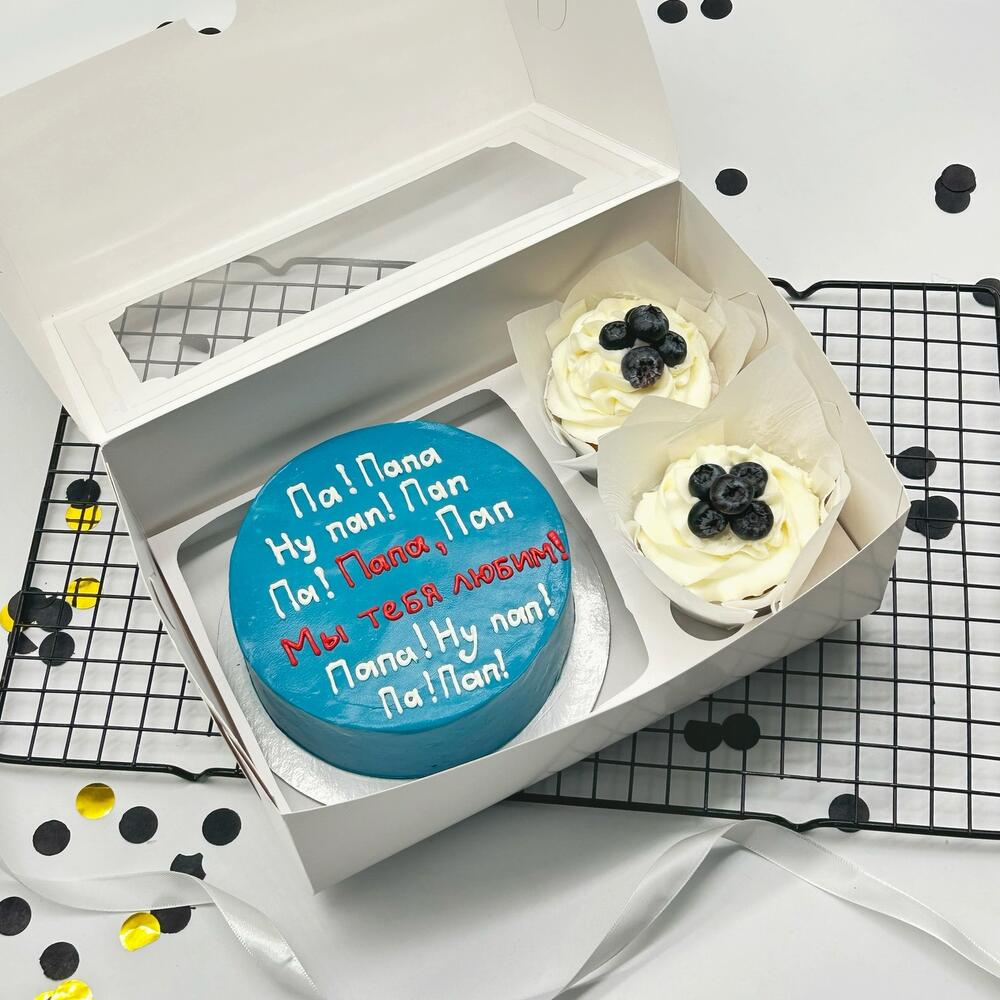 Бенто торт и капкейки любимому Папе на день отца