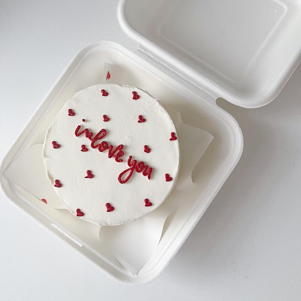 Бенто торт I love you ко дню влюбленных | 14февраля