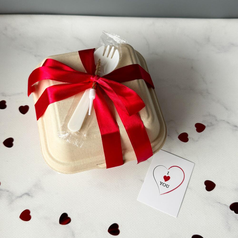 Бенто торт I love you с бантиками