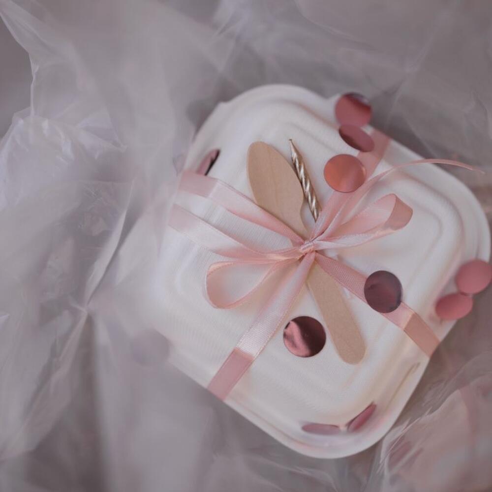 Бенто торт I love you с рюшами в подарок любимому человеку или девушке