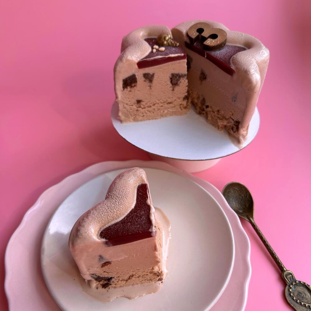 Бенто-торт из шоколадного мороженого