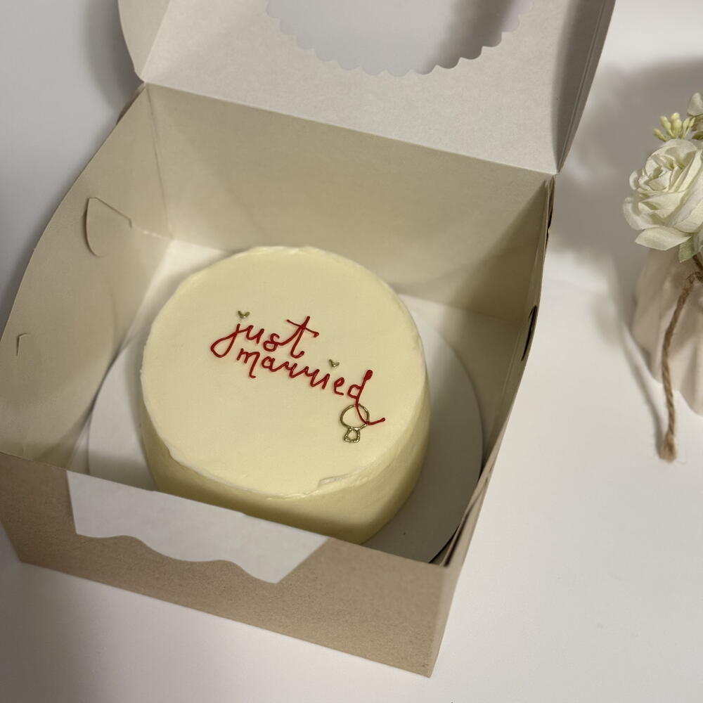 Бенто торт «Just married»