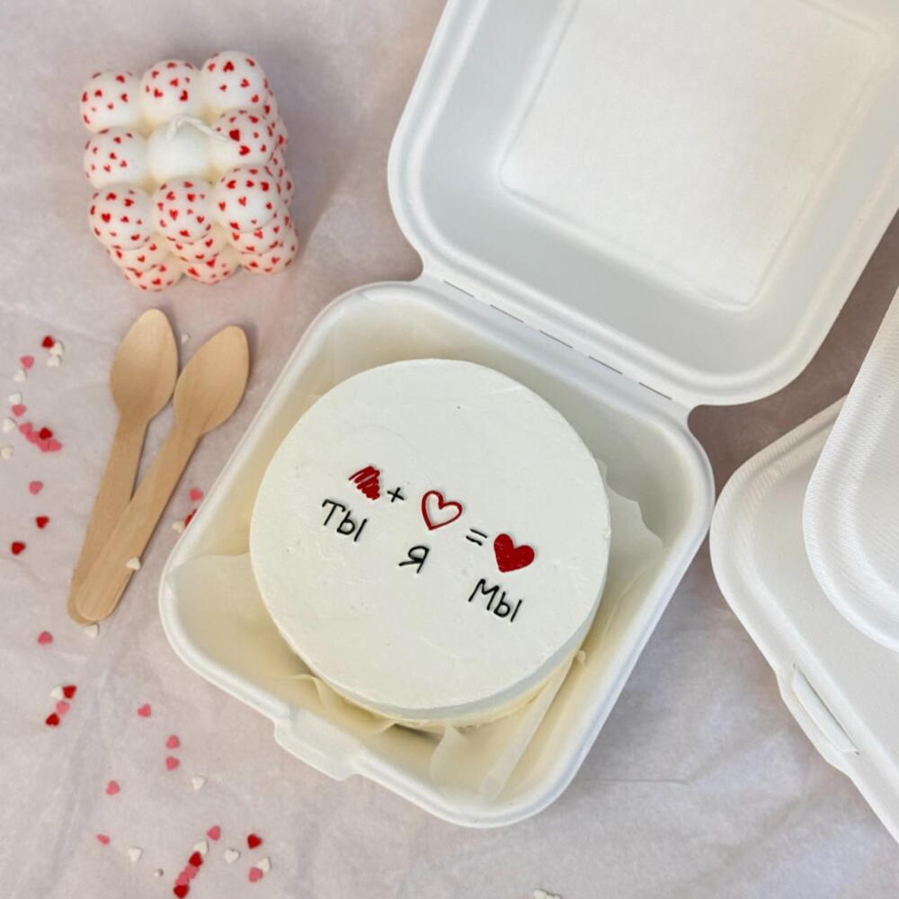 Бенто-торт к 14 февраля день влюбленных