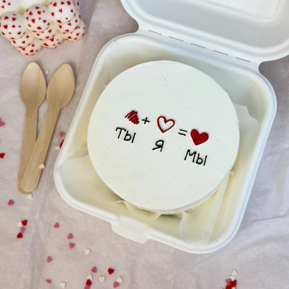 Бенто-торт к 14 февраля день влюбленных