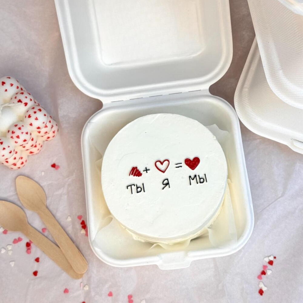 Бенто-торт к 14 февраля день влюбленных