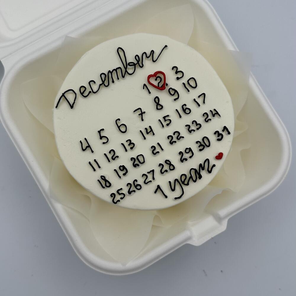 Бенто торт календарь