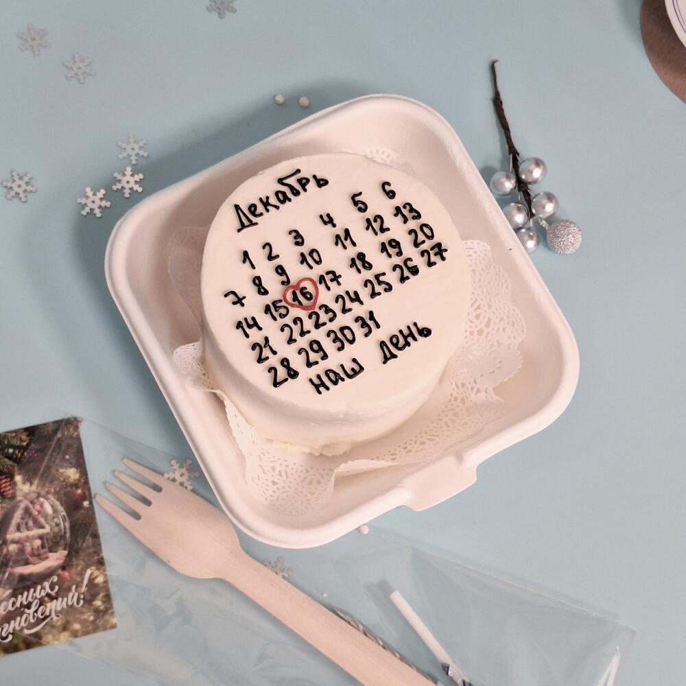 Бенто-торт Календарь на особый повод