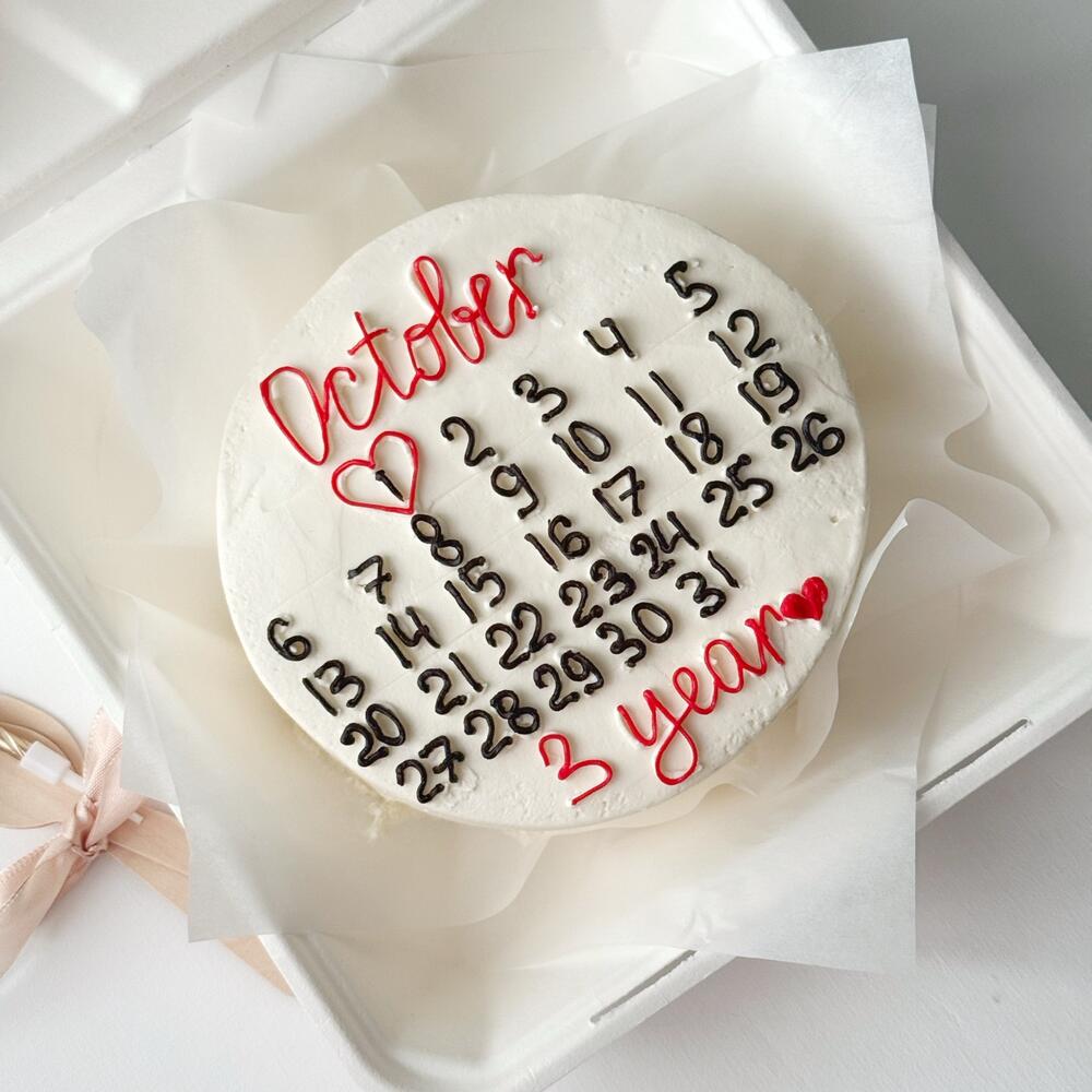 Бенто-торт календарь с любым месяцем