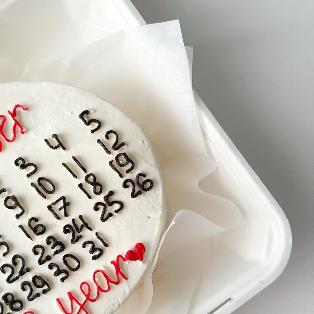 Бенто-торт календарь с любым месяцем