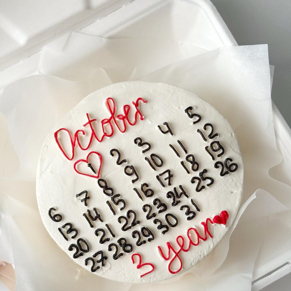 Бенто-торт календарь с любым месяцем