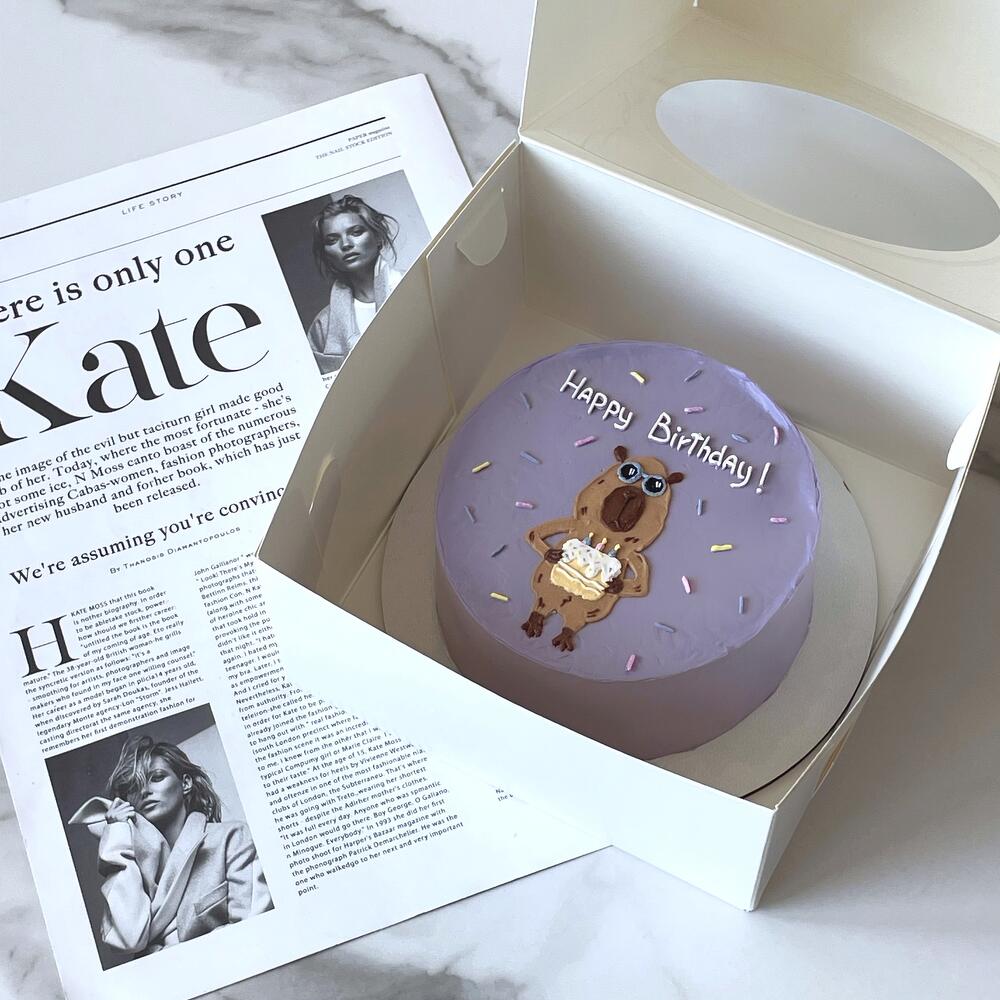 Бенто торт Капибара «Happy birthday»